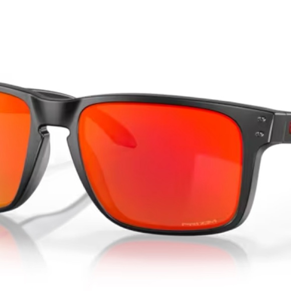 Oakley Holbrook XL Matte Black Sunglasses with Red Mirrored Lenses